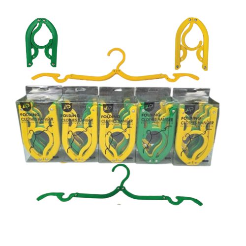 5 pcs Folding Mini Hanger - ইউনিক ফোল্ডিং ক্লোথ হ্যাঙ্গার
