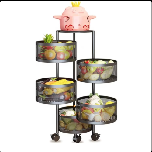 5 Layer Kitchen Vegetable (Fruits)  Rack Round  - ৫ লেয়ার কিচেন র‌্যাক