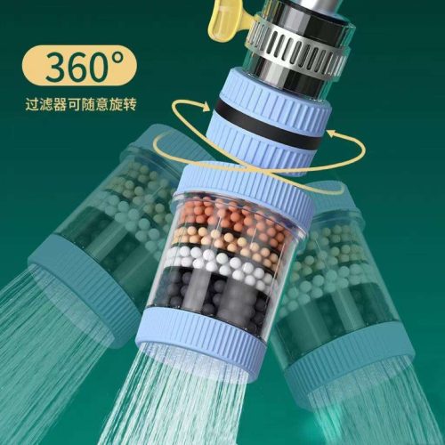 (1 pc) 360 Degree Rotatable 6 Layers Water Purifier Filter Tap