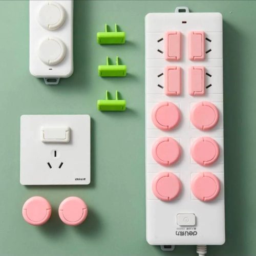 10 pcs (2-pin + 3-pin) Safety Socket Protector - বিদ্যুৎ থেকে সবার সুরক্ষা